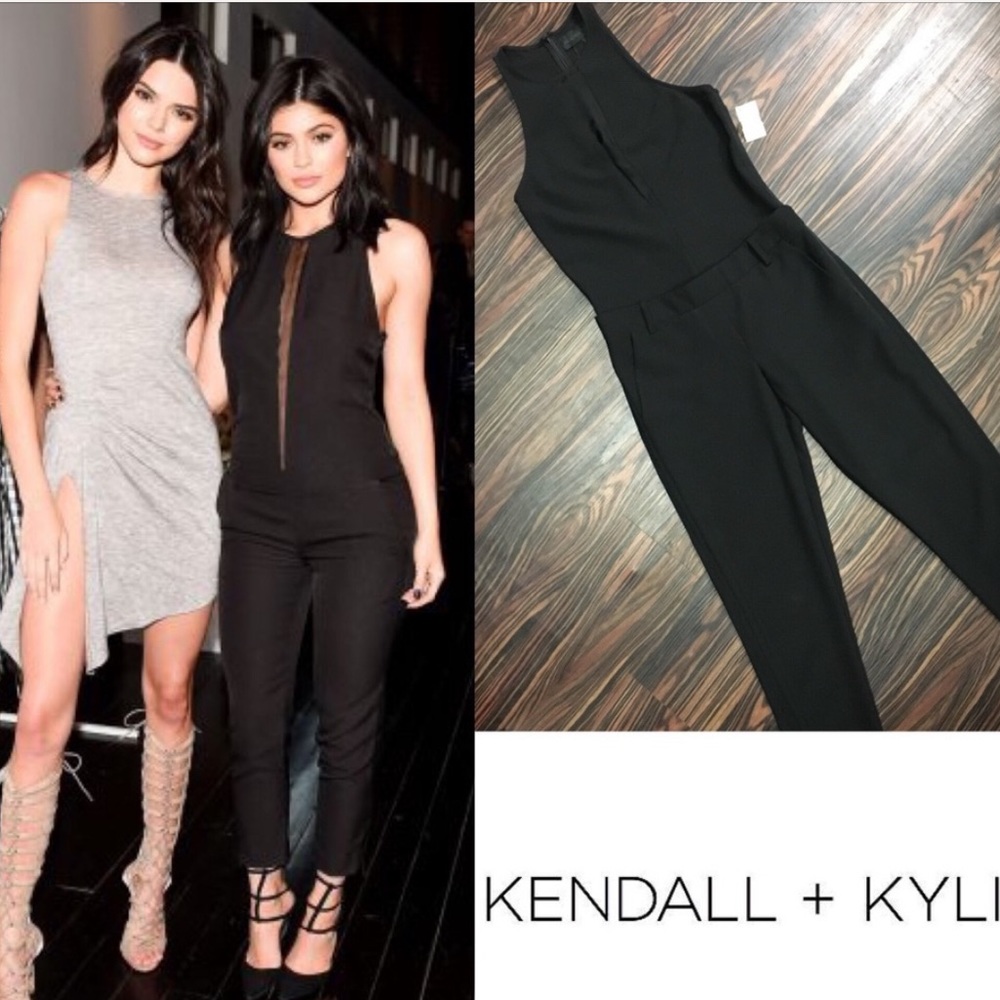 Kendall and Kylie Black Jumpsuit